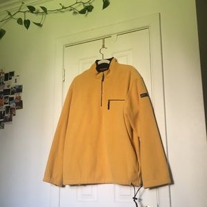 yellow quarter zip